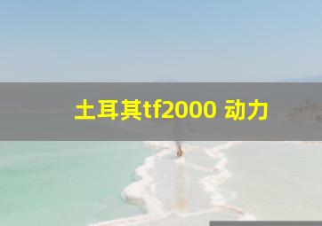 土耳其tf2000 动力